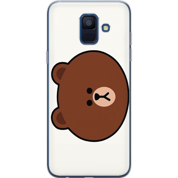 Samsung Galaxy A6 (2018) Läpinäkyvä kuori line friends brow