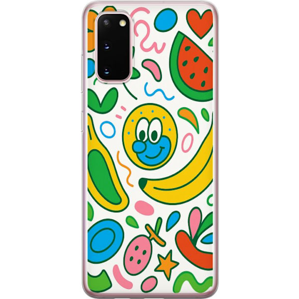 Samsung Galaxy S20 Genomskinligt Skal Butterfly Veil