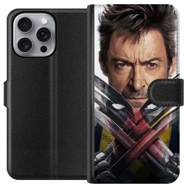 Apple iPhone 16 Pro Max Lompakkokotelo Deadpool & Wolverine