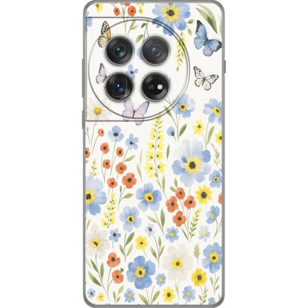 OnePlus 12 Gennemsigtig cover Sommerblomster