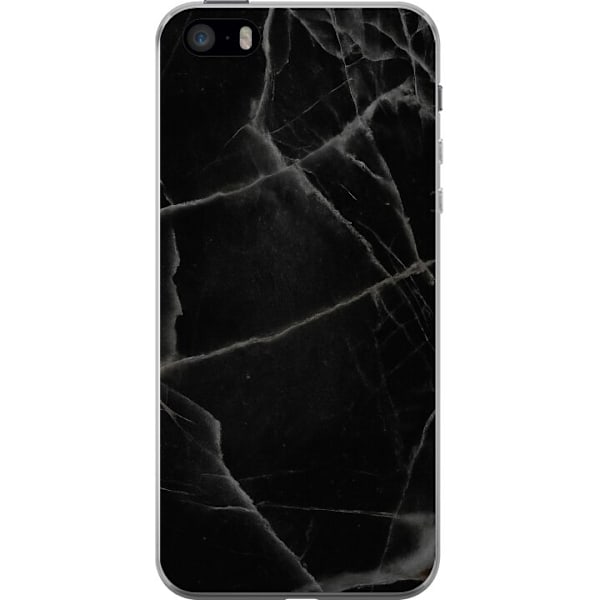 Apple iPhone 5s Läpinäkyvä kuori Musta marmori