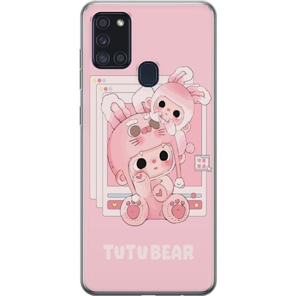 Samsung Galaxy A21s Läpinäkyvä kuori TUTUBEAR