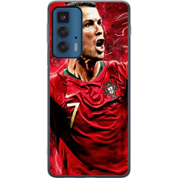 Motorola Edge 20 Pro Genomskinligt Skal Cristiano Ronaldo
