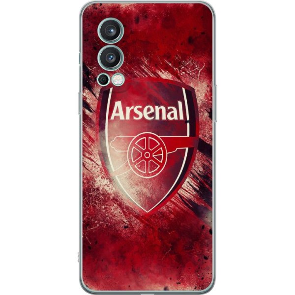 OnePlus Nord 2 5G Läpinäkyvä kuori Arsenal