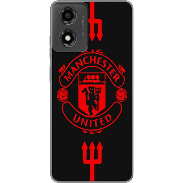 Motorola Moto E14 Genomskinligt Skal ManchesterUnited