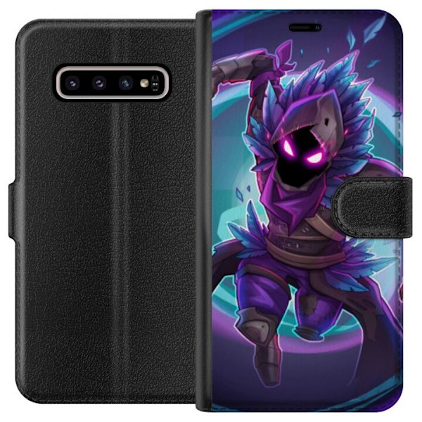 Samsung Galaxy S10+ Plånboksfodral Fortnite Raven