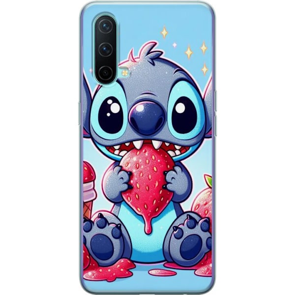 OnePlus Nord CE 5G Läpinäkyvä kuori Strawberry Stitch