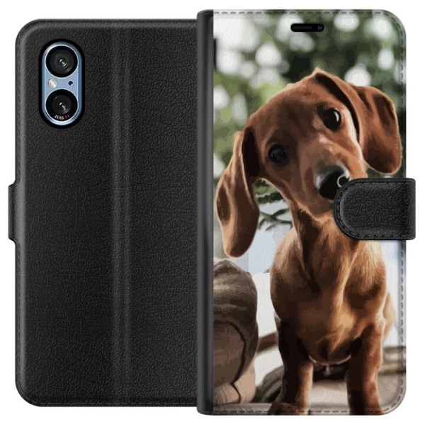 Sony Xperia 5 V Lommeboketui Yngre Hund