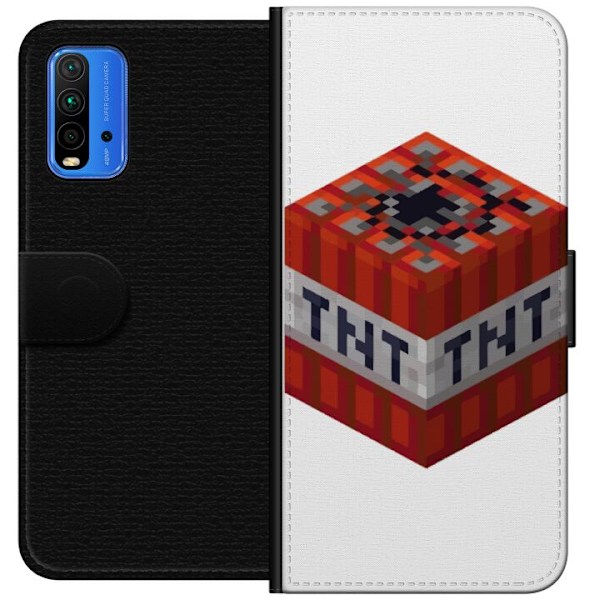 Xiaomi Redmi Note 9 4G Lompakkokotelo Minecraft TNT