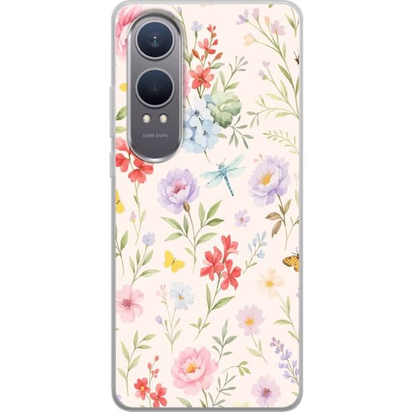 Kompatibelt Mobildeksel til OnePlus Nord CE4 Lite Blomster