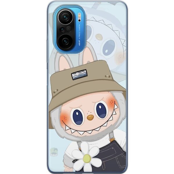Xiaomi Poco F3 Gennemsigtig cover Labubu med hat - Pop Mart fi