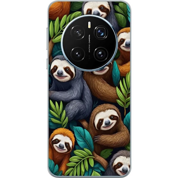 Honor Magic7 Pro Läpinäkyvä kuori Sengångarstil - rentoutunut muotoilu söpöllä laiskiaalla