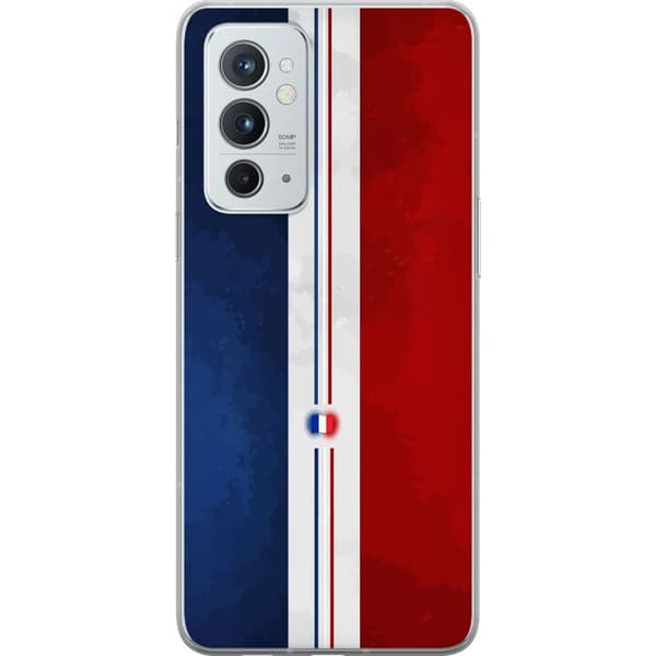 Kompatibelt Mobildeksel til OnePlus 9RT 5G Minimalistisk fransk flagg med rene linjer og flaggsymbol blå