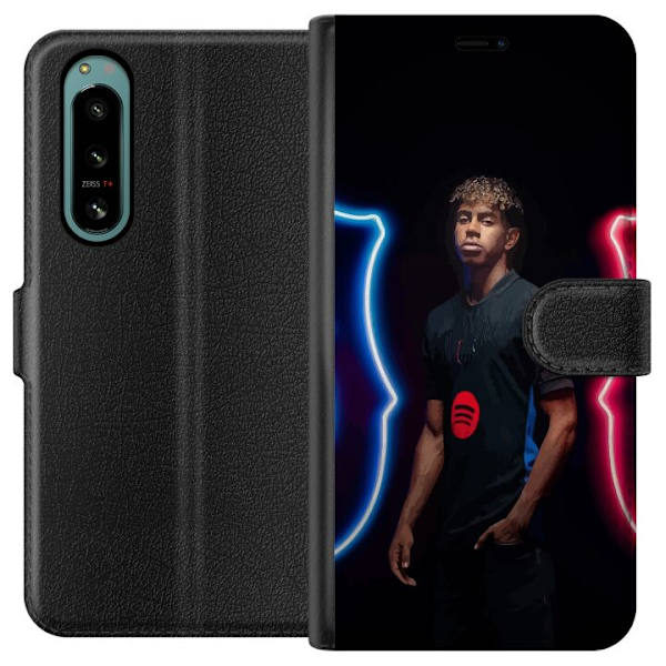 Sony Xperia 5 IV Tegnebogsetui Yamal Fodbold FC Barcelona Ung Talent Spiller Fodboldstjerne Spanien La Liga Populært Motiv