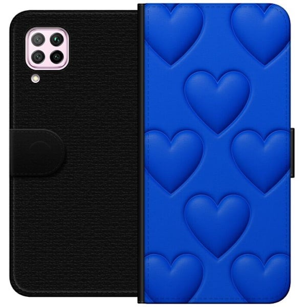 Huawei P40 lite Plånboksfodral Blue Hearts