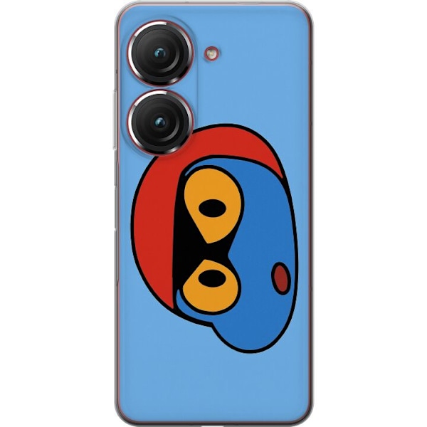 Asus Zenfone 9 Läpinäkyvä kuori Bold Bot Head