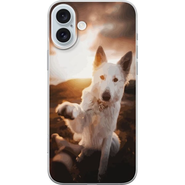 Apple iPhone 16 Plus Gennemsigtig cover Hund