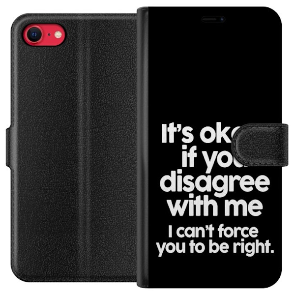 Apple iPhone 8 Plånboksfodral Text