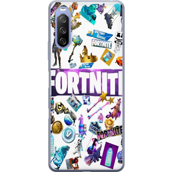 Sony Xperia 10 III Gennemsigtig cover Fortnite