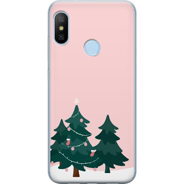 Xiaomi Mi A2 Lite Gjennomsiktig deksel Graner God Jul