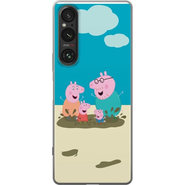 Sony Xperia 1 VI Gennemsigtig cover Greta Gris Familie Georg M