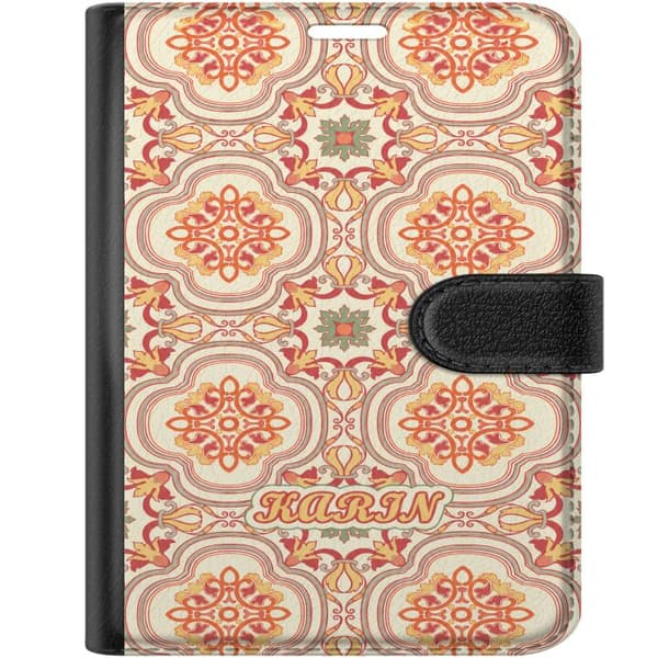 Kompatibel Tegnebogsetui til Apple iPhone Duo Koralfarvede ornamenter orange