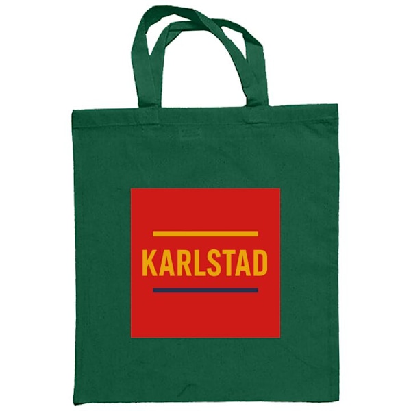 Mulepose | Holdbar Indkøbstaske i Stof Karlstad – Hockey Mørkegrøn one size