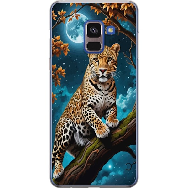 Samsung Galaxy A8 (2018) Gennemsigtig cover Leopard