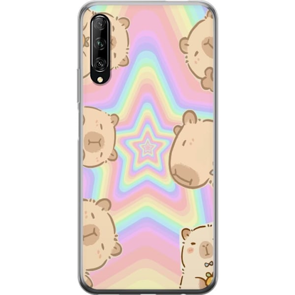 Huawei P smart Pro 2019 Läpinäkyvä kuori Kawaii Capybara Ga