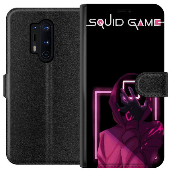 OnePlus 8 Pro Lompakkokotelo Squid Game Teema Suosittu Sarja Motiivi Graafinen Ikoninen Suunnittelu Aasialainen Popkulttuuri Jännitys Draama