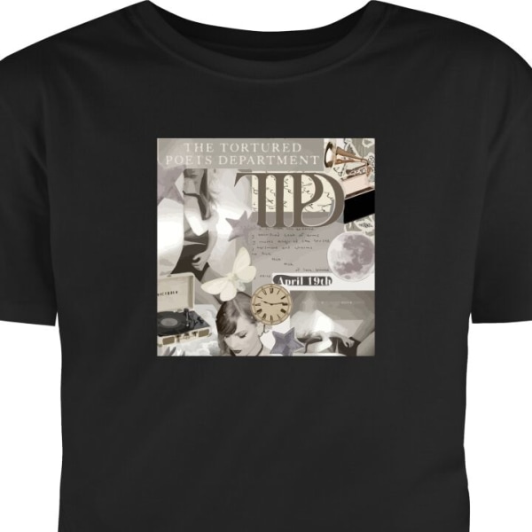 T-Shirt Taylor Swift - TTPD svart XL