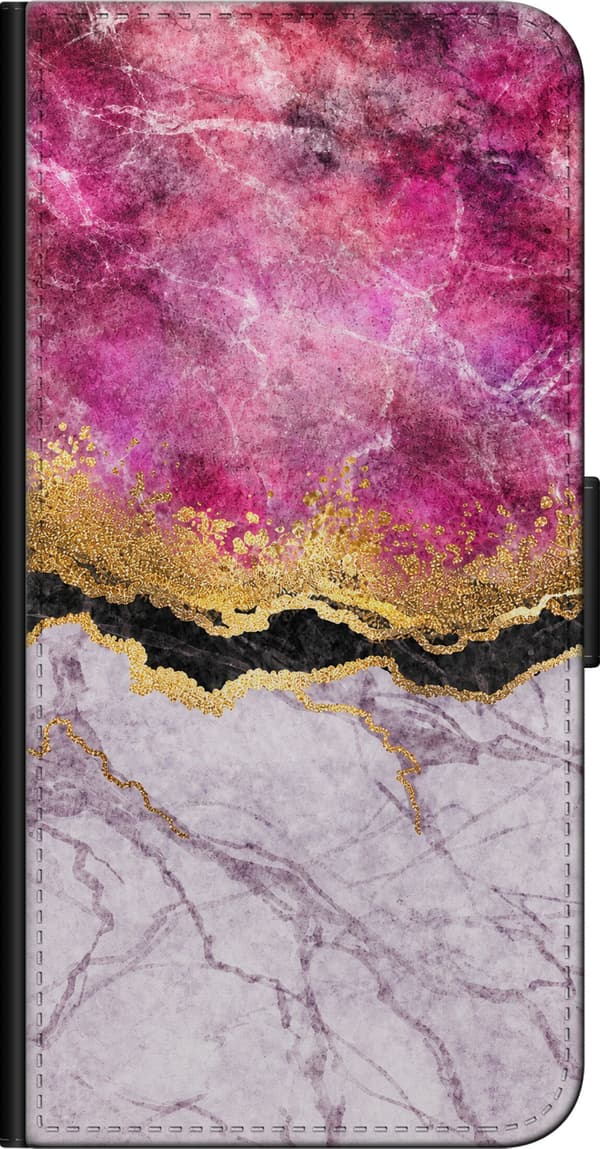 Kompatibelt Lommeboketui til Sony Xperia 5 II Rosa marmorgrafikk rosa