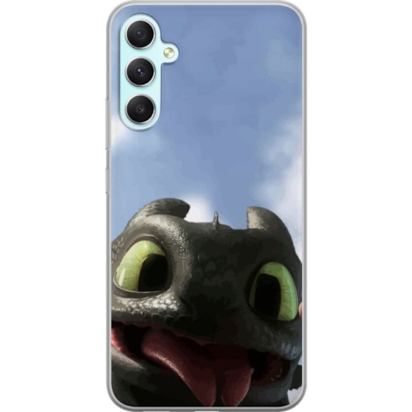 Samsung Galaxy A34 Genomskinligt Skal How to Train Your Dragon (Draktränaren)