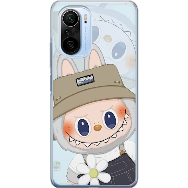 Xiaomi Mi 11i Läpinäkyvä kuori Labubu hattuineen - Pop Mart -hahmo Mr. Butcher retrotyylillä ja luonteella