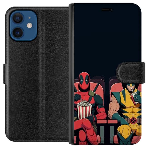 Kompatibel Tegnebogsetui til Apple iPhone 12 mini Deadpool & Wolverine