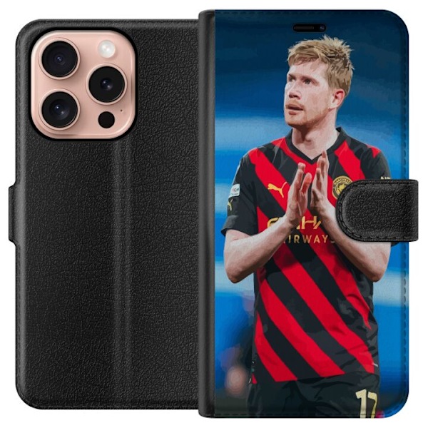 Apple iPhone 16 Pro Tegnebogsetui Kevin De Bruyne (Manchester