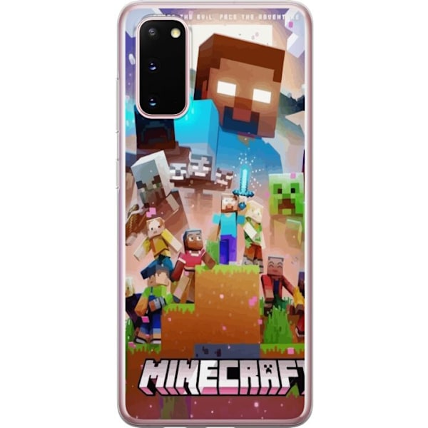 Samsung Galaxy S20 Genomskinligt Skal Minecraft