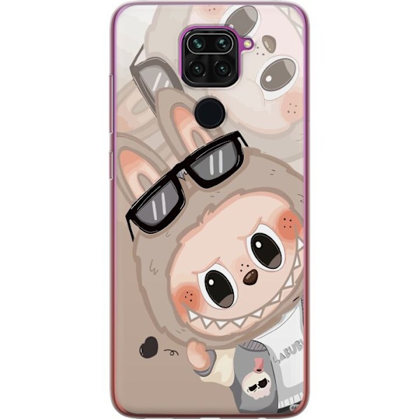 Xiaomi Redmi Note 9 Gjennomsiktig deksel Labubu Rainbow Chaos