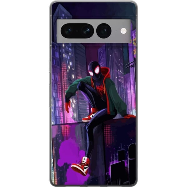 Google Pixel 7 Pro Gennemsigtig cover Fortnite - Spider-Man
