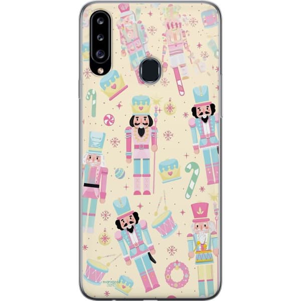 Kompatibelt Mobildeksel til Samsung Galaxy A20s Jul rosa