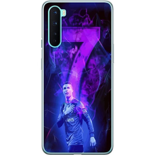 OnePlus Nord Läpinäkyvä kuori Ronaldo 7 - Jalkapallolegenda