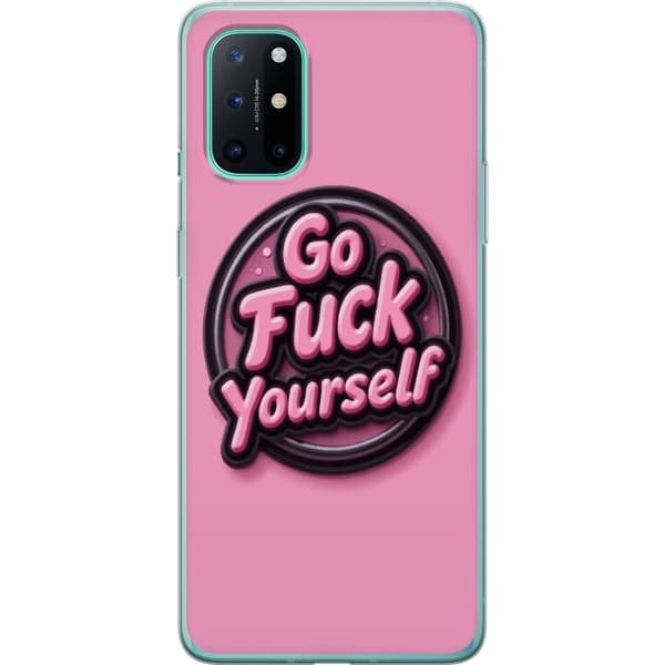 Kompatibelt Mobildeksel til OnePlus 8T Rosa 3D textposter