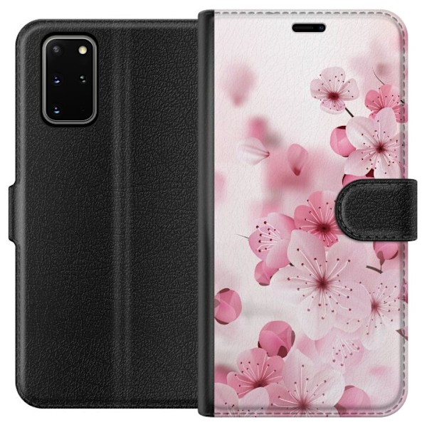 Samsung Galaxy S20+ Lompakkokotelo Kirsikankukka