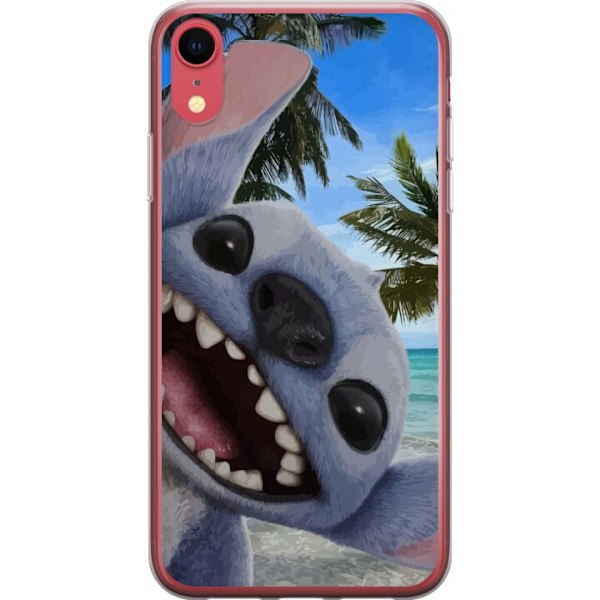 Apple iPhone XR Gjennomsiktig deksel Stitch mobildeksel med palmer i søtt vennskapsdesign.