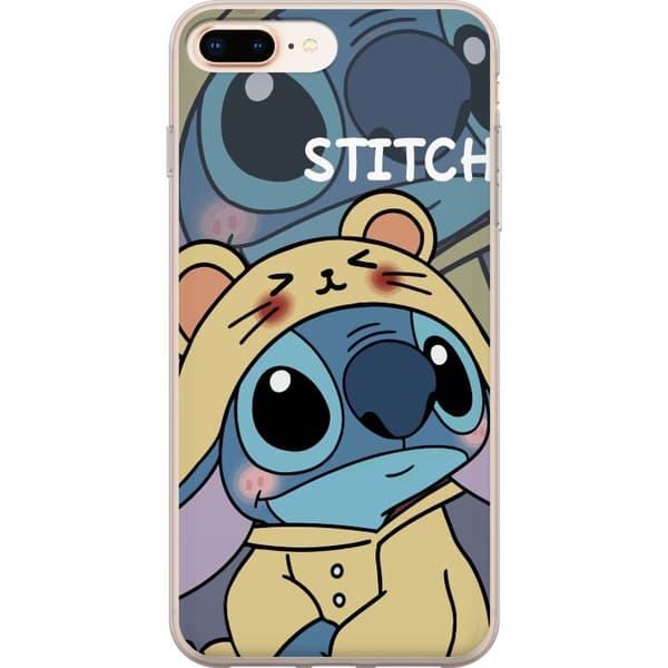 Kompatibelt Mobildeksel til Apple iPhone 8 Plus Stitch med surfbrett søt blå alien Disney