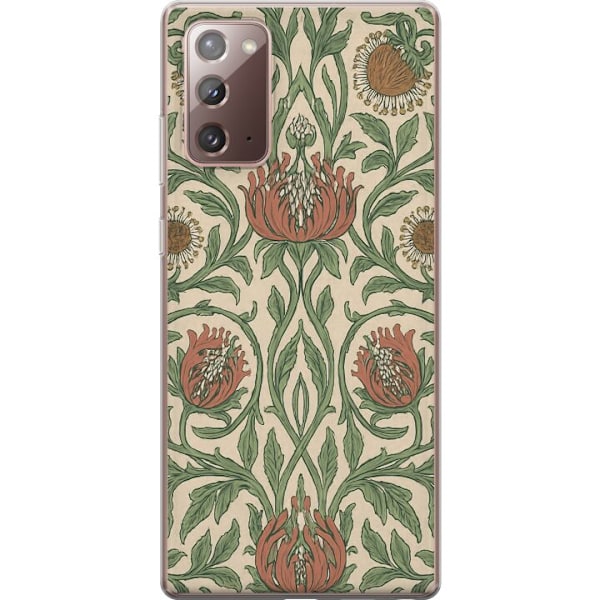 Samsung Galaxy Note20 Gennemsigtig cover Blad Detaljer