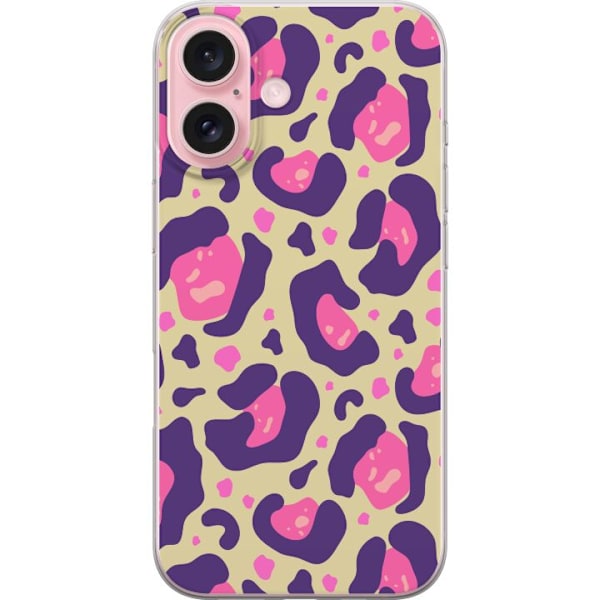 Apple iPhone 16 Gennemsigtig cover Leopard