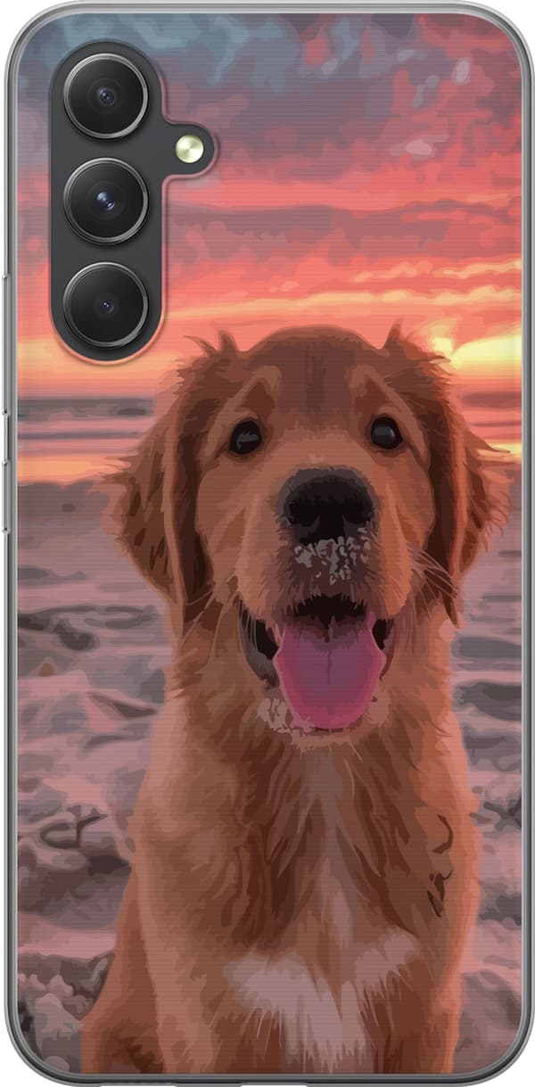 Kompatibelt Mobilskal till Samsung Galaxy A55 Hund