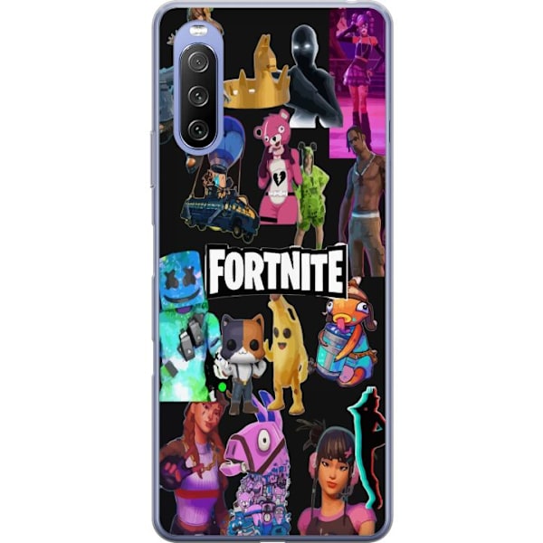 Sony Xperia 10 III Lite Gjennomsiktig deksel Fortnite