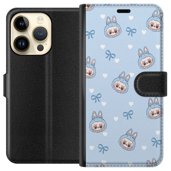 Apple iPhone 14 Pro Lommeboketui Eldigt monster i rødt og ora